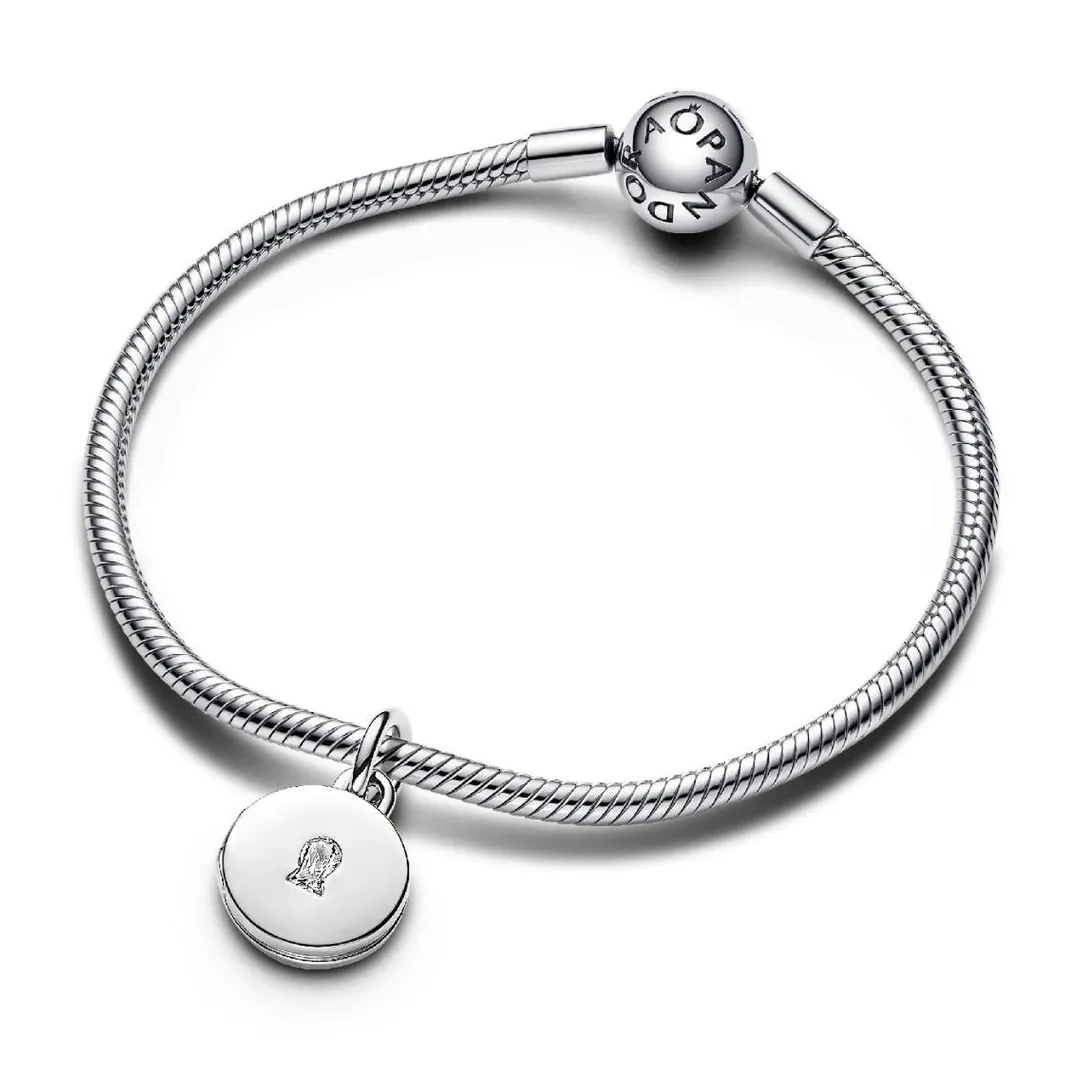 Pandora Charm Pendant Médaillon Amour Ouvrable et Gravable Argent | Femme Charms
