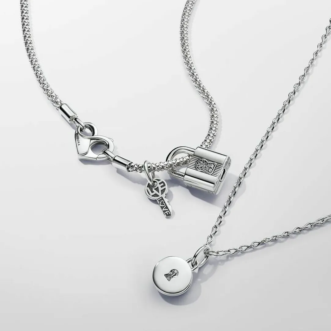 Pandora Charm Pendant Médaillon Amour Ouvrable et Gravable Argent | Femme Charms