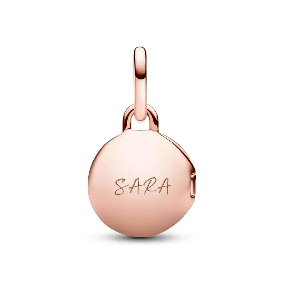 Pandora Charm Pendant Médaillon Amour Ouvrable et Gravable Rose | Femme Charms