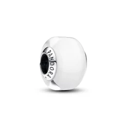Pandora Charm Pendant Mini Murano Blanc | Femme Charms