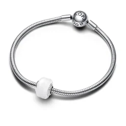 Pandora Charm Pendant Mini Murano Blanc | Femme Charms