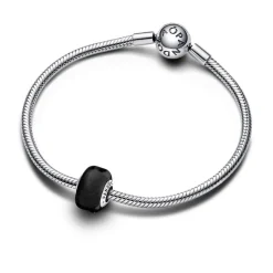Pandora Charm Pendant Mini Murano Noir | Femme Charms
