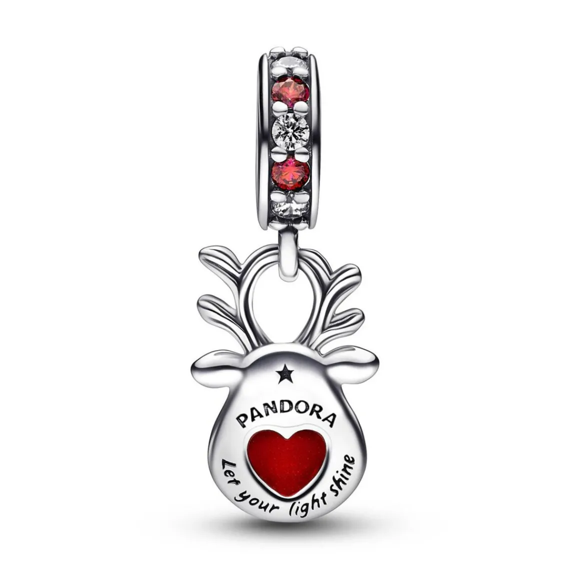 Pandora Charm Pendant Murano Renne au Nez Rouge – Moments | Femme Charms