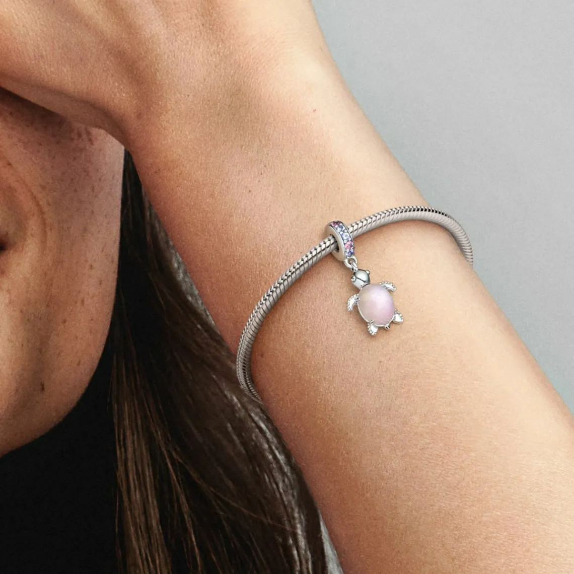 Pandora Charm Pendant Murano Tortue de Mer Rose - | Femme Charms