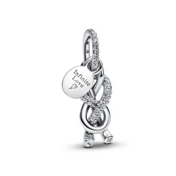 Pandora Charm Pendant Nœud de l'Infini Pavé | Femme Charms