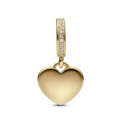 Pandora Charm Pendant - Médaillon Cœur Gravable | Femme Charms