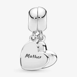 Pandora Charm Pendant Moments Cœur Séparable Mère & Fils | Femme Charms