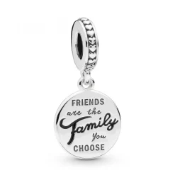 Pandora Charm Pendant Moments Famille de Cœur en Argent | Femme Charms