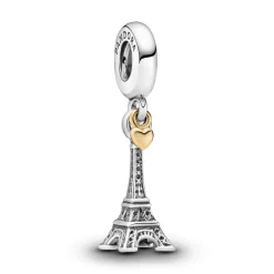 Pandora Charm Pendant Moments Tour Eiffel Paris et Cœur | Femme Charms