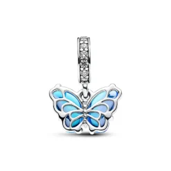 Pandora Charm Pendant Papillon Murano Bleu | Femme Charms