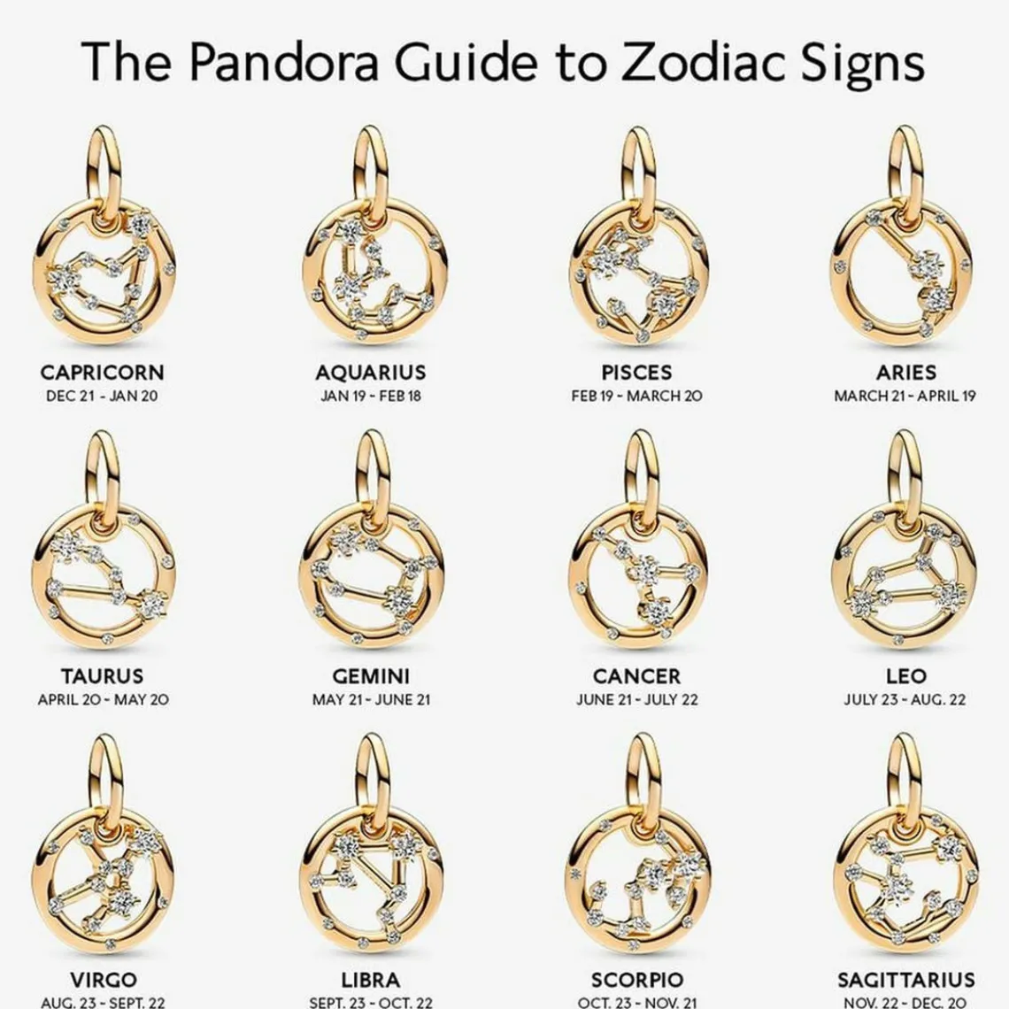 Pandora Charm Pendant Signe du Verseau | Femme Charms