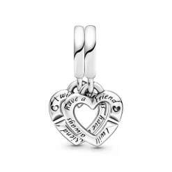 Pandora Charm Pendant Séparable Cœurs de Sœurs Moments | Femme Charms