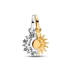 Pandora Charm Pendant Séparable Soleil et Lune | Femme Charms