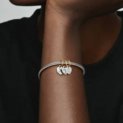 Pandora Charm Pendant Triple Séparable Amitié Bimatière | Femme Charms