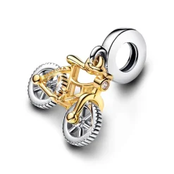 Pandora Charm Pendant Vélo à Roues Mobiles Bimatière | Femme Charms