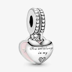 Pandora Charm pendentif Moments avec cœurs mère et fille | Femme Charms