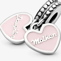Pandora Charm pendentif Moments avec cœurs mère et fille | Femme Charms