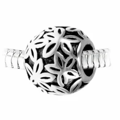So Charm Bijoux Charm perle coeur acier par SC Crystal BEA0186 | Femme Charms