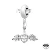 So Charm Bijoux Charm perle Coeur ailé orné de cristaux Swarovski par SC Crystal Paris® BEA0044+CH0166-argent | Femme Charms