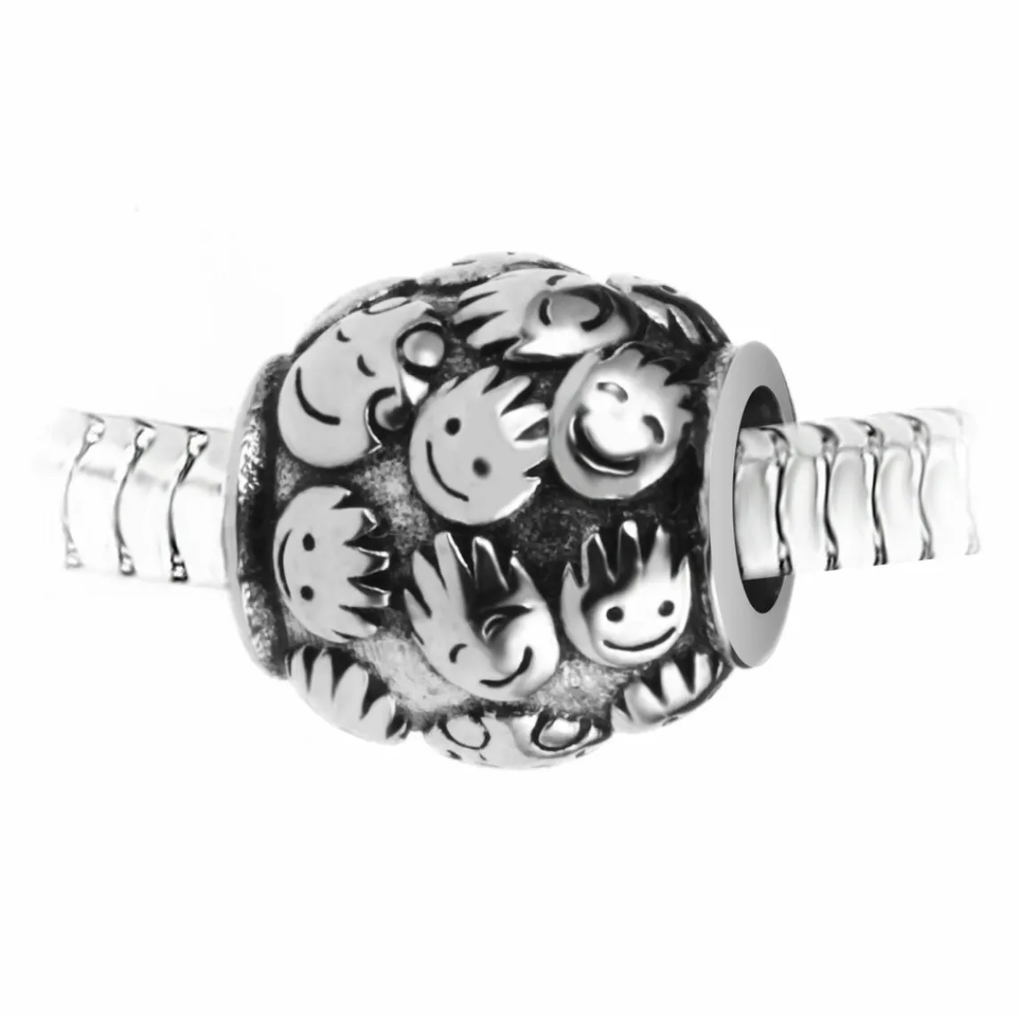So Charm Bijoux Charm perle "family" en acier par SC Crystal | Femme Charms