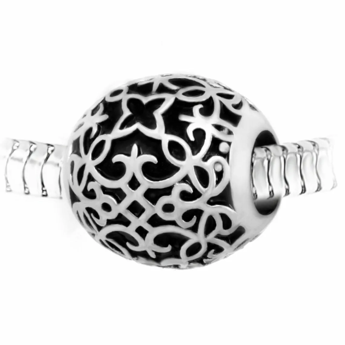 So Charm Bijoux Charm perle ornemental acier par SC Crystal BEA0061 | Femme Charms