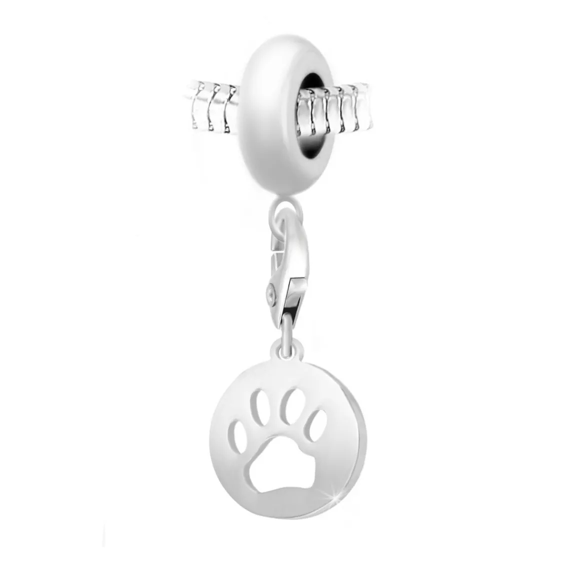 So Charm Bijoux Charm perle patte par SC Crystal Paris® BEA0044+CH0468-argent | Femme Charms