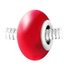 So Charm Bijoux Charm perle verre rouge et acier par SC Crystal BEA0001 | Femme Charms