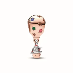 Pandora Charm Père Noël à Bord d'Une Montgolfière Bimatière | Femme Charms