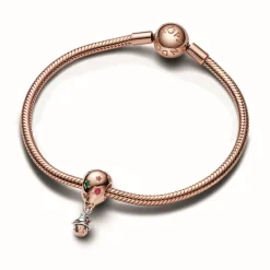 Pandora Charm Père Noël à Bord d'Une Montgolfière Bimatière | Femme Charms