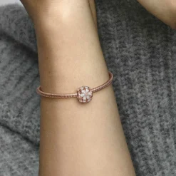 Pandora Charm Rond Herbier Scintillant – Timeless | Femme Charms