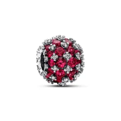 Pandora Charm Rose Rond Pavé Scintillant | Femme Charms