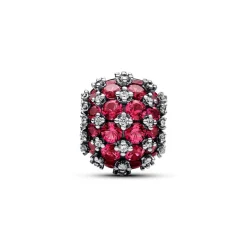 Pandora Charm Rose Rond Pavé Scintillant | Femme Charms