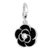 So Charm Bijoux Charms Et Perles So Charm - CH0175-ARGENT - Charm Rose Noire | Femme Charms