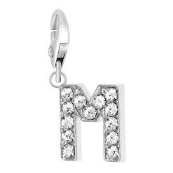 So Charm Bijoux Charms Et Perles So Charm - CH0026-argent - Charm Lettre M | Femme Charms