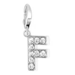 So Charm Bijoux Charms Et Perles So Charm - CH0019-ARGENT - Charm Lettre F | Femme Charms