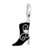 So Charm Bijoux Charms Et Perles So Charm - CH0228-ARGENT - Charm Botte Noir | Femme Charms