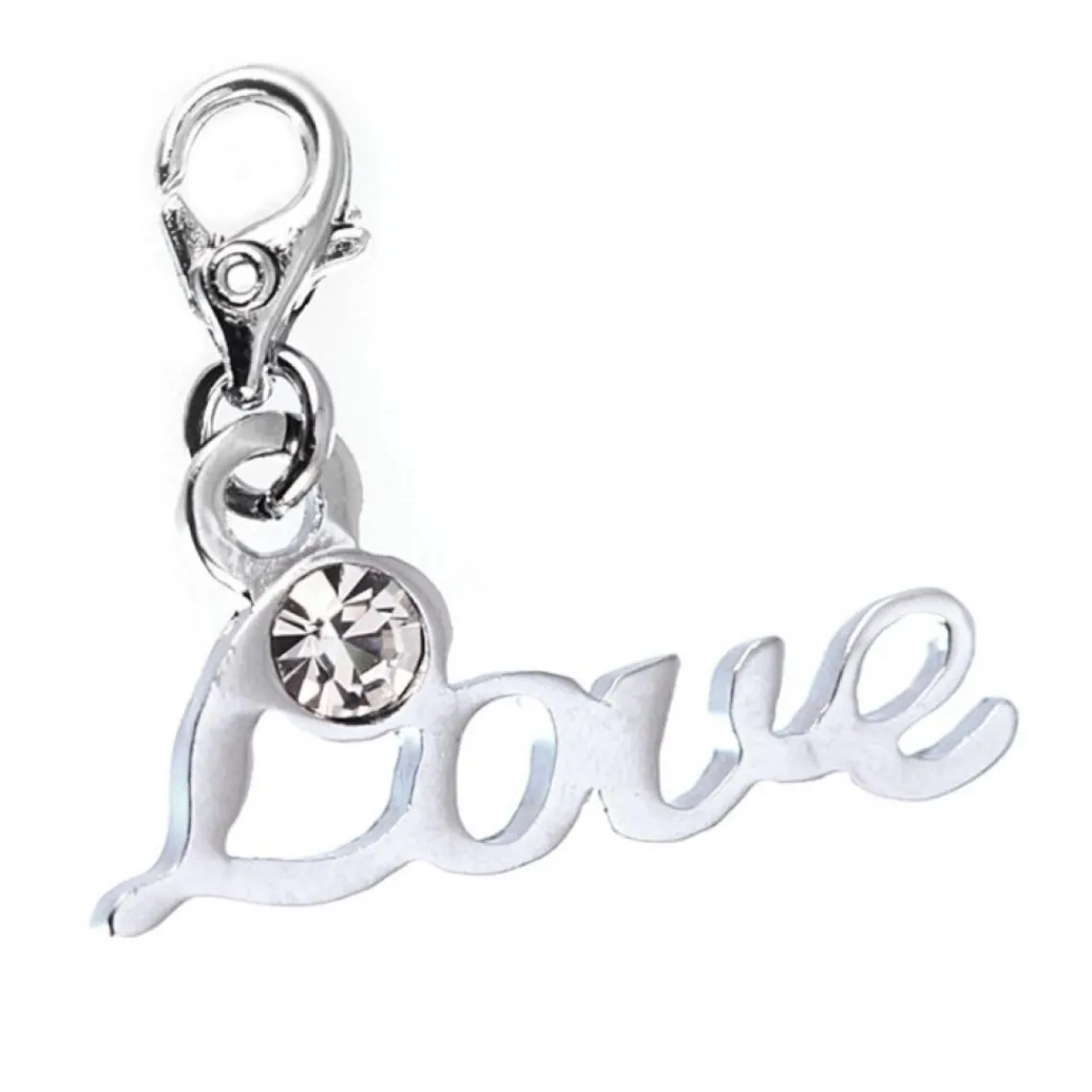 So Charm Bijoux Charms Et Perles So Charm - CH0189-ARGENT - Charm Love Strass | Femme Charms