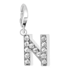 So Charm Bijoux Charms Et Perles So Charm - CH0027-ARGENT - Charm Lettre N | Femme Charms