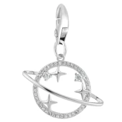 So Charm Bijoux Charms Et Perles So Charm - CH1285-ARGENT - Charm Saturne | Femme Charms