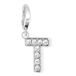 So Charm Bijoux Charms Et Perles So Charm - CH0033-ARGENT - Charm Lettre T | Femme Charms