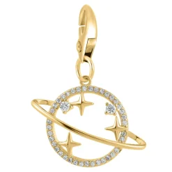 So Charm Bijoux Charms Et Perles So Charm - CH1285-DORE - Charm Saturne | Femme Charms