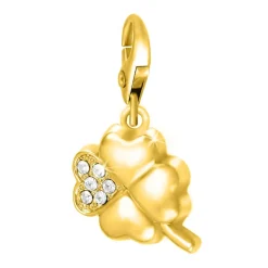 So Charm Bijoux Charms Et Perles So Charm - CH1005-DORE-BLANC - Charm Trèfle | Femme Charms