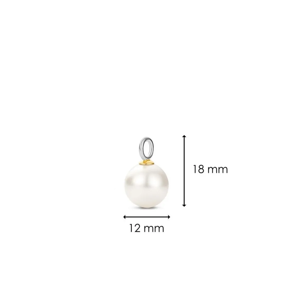 Ti Sento Charms et perles 9236PW-H - Argent, plaqué or | Femme Charms