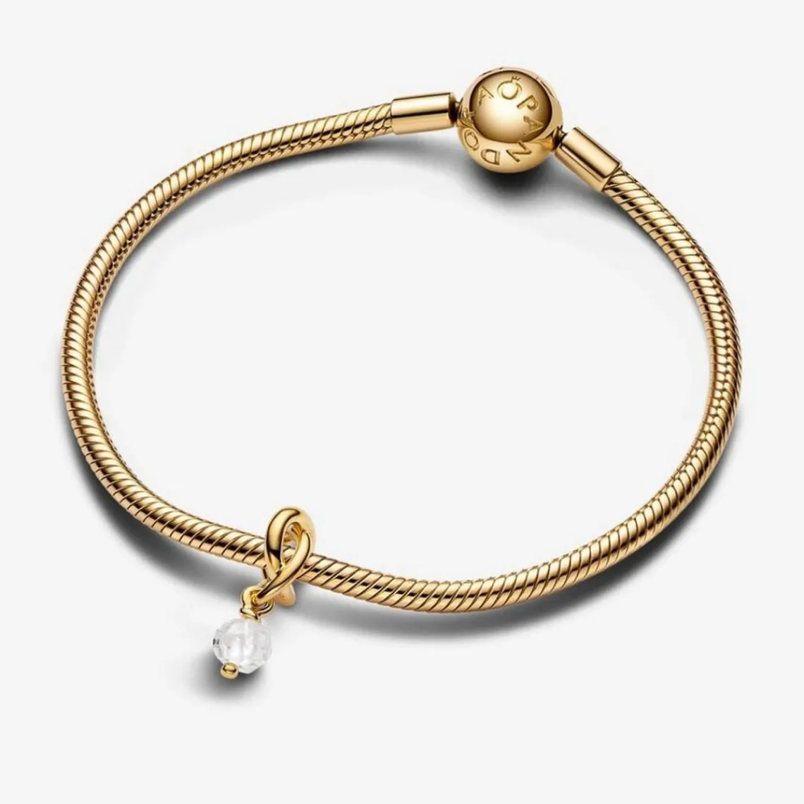 Pandora Charms Pendant doré avec Oxyde de Zircon clair | Femme Charms