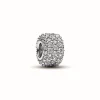 Pandora Charm Triple Rang Pavé Scintillant - Moments Argent | Femme Charms