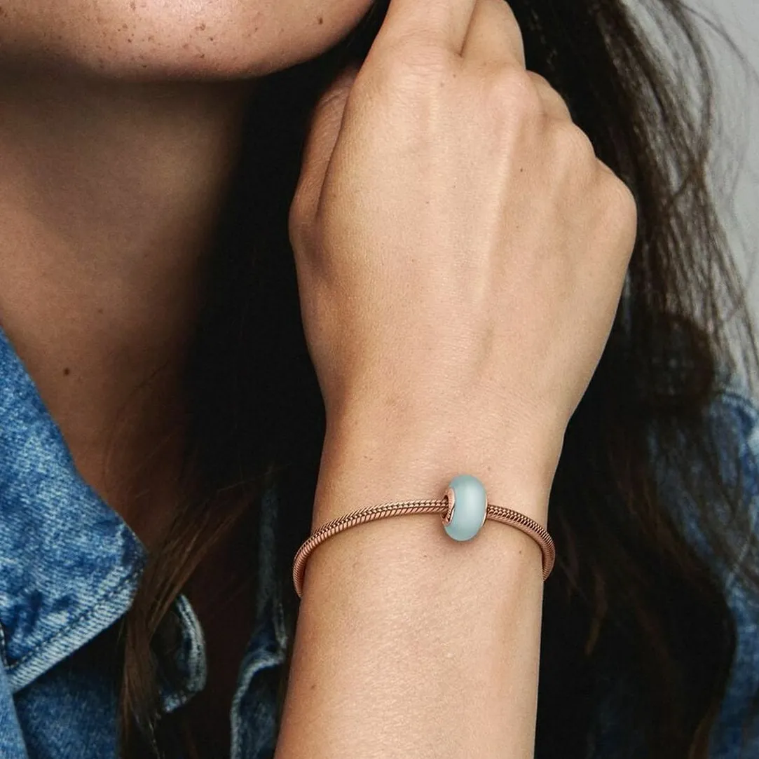 Pandora Charm Verre de Murano Bleu Mat Colours | Femme Charms