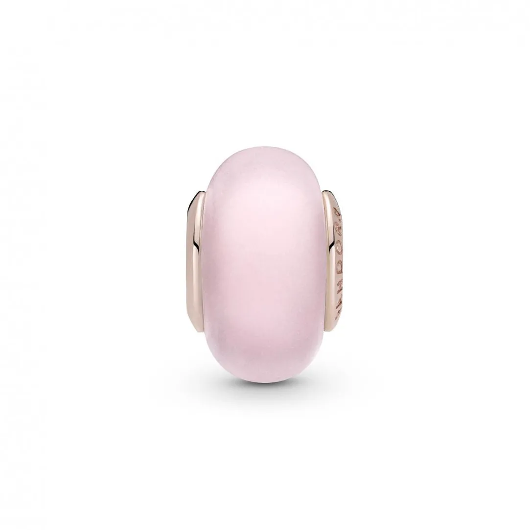 Pandora Charm Verre de Murano Rose Mat Colours | Femme Charms