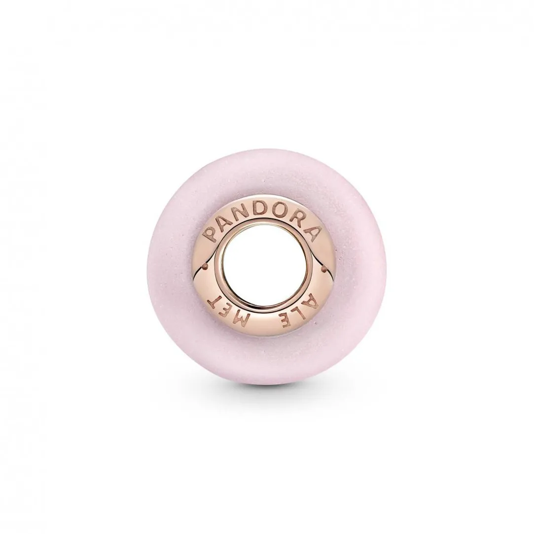 Pandora Charm Verre de Murano Rose Mat Colours | Femme Charms
