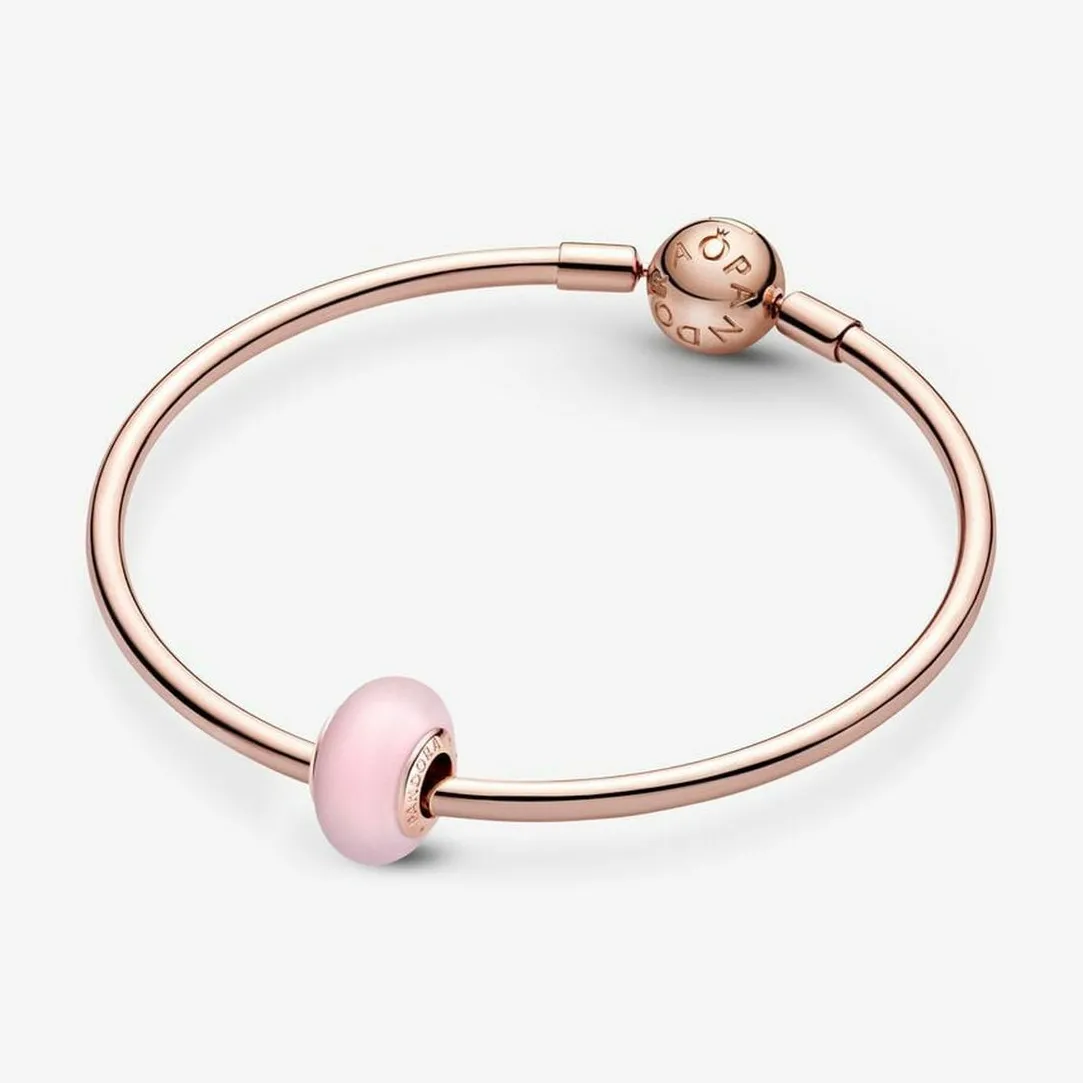 Pandora Charm Verre de Murano Rose Mat Colours | Femme Charms