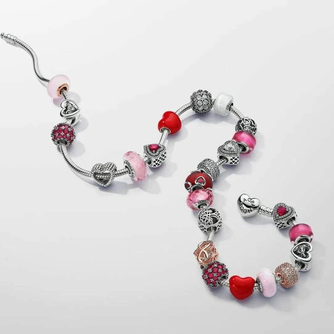 Pandora Charm Verre de Murano Rose Mat Colours | Femme Charms